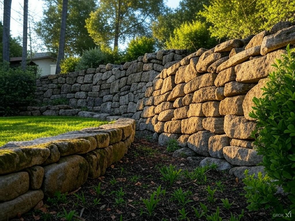 Hillside Retaining Wall System